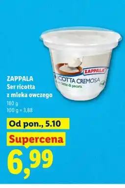 Lidl Ser ricotta z mleka owczego Zappalà oferta
