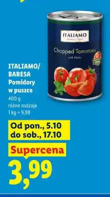 Lidl Pomidory w puszce Italiamo/Baresa oferta