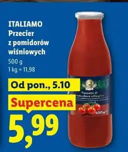 Lidl Przecier z pomidorów wiśniowych Italiamo oferta