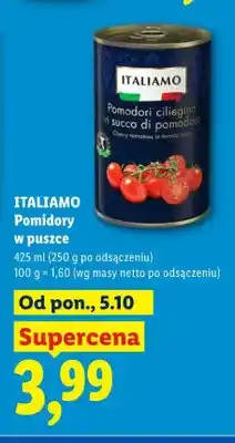 Lidl Pomidory w puszce Italiamo oferta