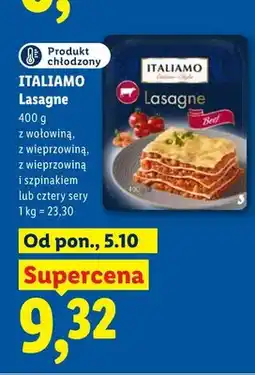 Lidl Lasagne z wołowiną Italiamo oferta