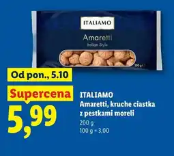 Lidl Amaretti kruche ciastka z pestkami moreli Italiamo oferta