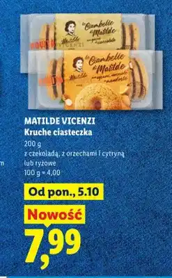 Lidl Kruche ciasteczka z orzechami i cytryną Matilde Vicenzi oferta