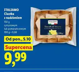 Lidl Ciastka z nadzieniem cytrynowym Italiamo oferta