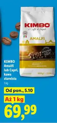Lidl Kawa ziarnista Amalfi Kimbo oferta
