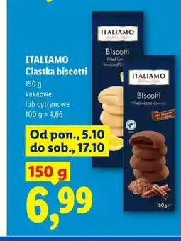 Lidl Ciastka biscotti kakaowe Italiamo oferta
