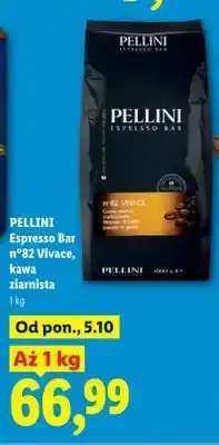 Lidl Kawa ziarnista Espresso Bar n°82 Vivace Pellini oferta