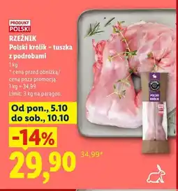Lidl Polski królik - tuszka z podrobami Rzeźnik oferta