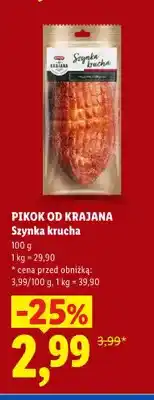 Lidl Szynka krucha Pikok od Krajana oferta