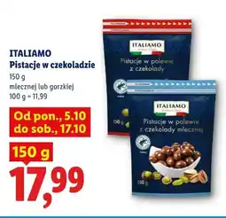 Lidl Pistacje w czekoladzie mlecznej Italiamo oferta