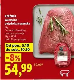 Lidl Wołowina - polędwica cygańska Rzeźnik oferta