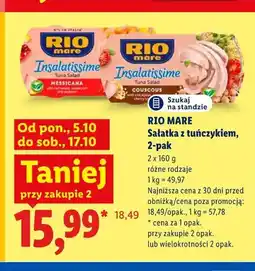 Lidl Sałatka z tuńczykiem Messicana Rio Mare 2-pak oferta