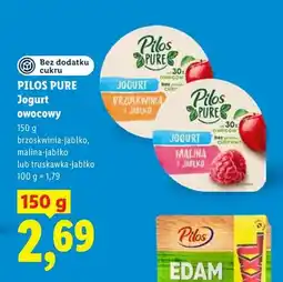 Lidl Jogurt owocowy brzoskwinia-jabłko Pilos Pure oferta