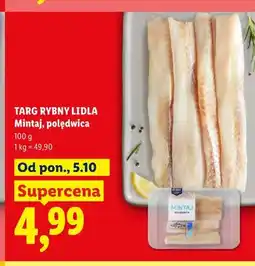 Lidl Mintaj polędwica Targ Rybny Lidla oferta