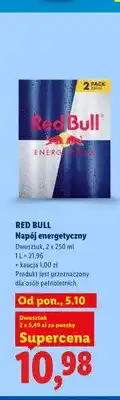 Lidl Napój energetyczny Red Bull 2-pak oferta