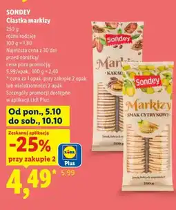 Lidl Ciastka markizy Sondey oferta