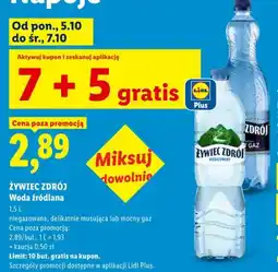 Lidl Woda źródlana niegazowana Żywiec Zdrój oferta