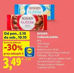 Lidl Czekolada bubble Roshen oferta