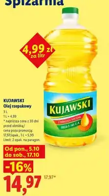 Lidl Olej rzepakowy Kujawski oferta