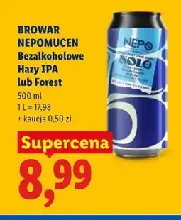 Lidl Piwo bezalkoholowe Browar Nepomucen Hazy IPA oferta