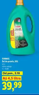 Lidl Żel do prania XXL Formil oferta