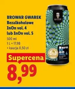 Lidl Piwo bezalkoholowe Browar Gwarek InOn vol. 4 oferta