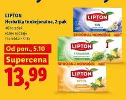 Lidl Herbatka funkcjonalna Sen Lipton 2-pak oferta