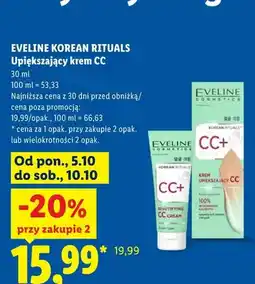 Lidl Upiększający krem CC Eveline Korean Rituals oferta
