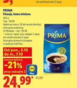 Lidl Kawa mielona Finezja Prima oferta