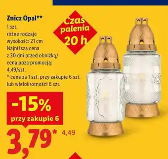 Lidl Znicz Opal oferta