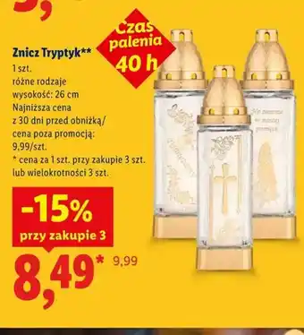 Lidl Znicz Tryptyk oferta