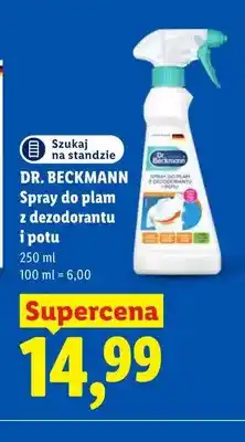 Lidl Spray do plam z dezodorantu i potu Dr. Beckmann oferta