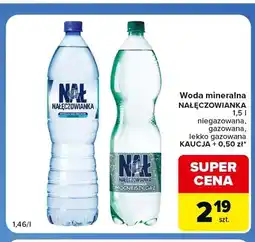 Carrefour Express Woda mineralna gazowana Nałęczowianka lekko oferta