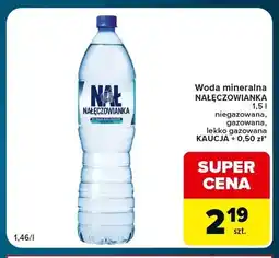 Globi Woda mineralna gazowana Nałęczowianka lekko oferta