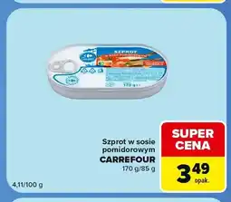 Carrefour Express Szprot w sosie pomidorowym Carrefour oferta