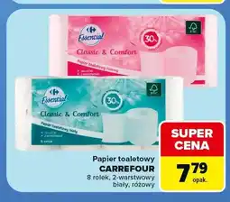 Carrefour Express Papier toaletowy Carrefour 8 rolek 2-warstwowy różowy oferta