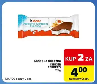 Kanapka mleczna Kinder