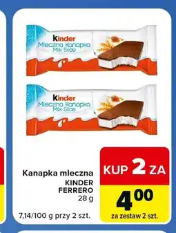 Carrefour Express Kanapka mleczna Kinder oferta