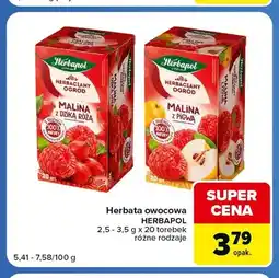 Carrefour Express Herbata owocowa Herbaciany Ogród malina z dziką różą Herbapol oferta