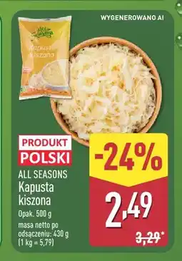 ALDI Kapusta kiszona All Seasons oferta