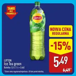 ALDI Herbata mrożona Ice Tea green Lipton oferta