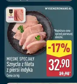 ALDI Sznycle z fileta z piersi indyka Mięsne Specjały oferta