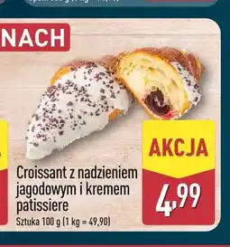 ALDI Croissant z nadzieniem jagodowym i kremem patissiere oferta