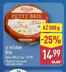 ALDI Ser brie Le Paturon oferta
