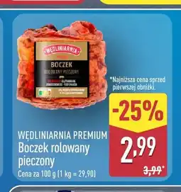 ALDI Boczek rolowany pieczony Wędliniarnia Premium oferta