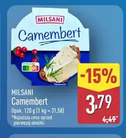 ALDI Ser camembert Milsani oferta