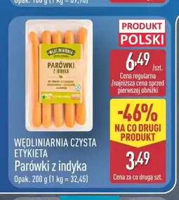 ALDI Parówki z indyka Wędliniarnia Czysta Etykieta oferta