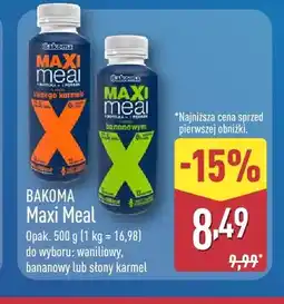 ALDI Maxi Meal waniliowy Bakoma oferta