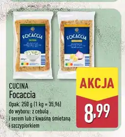ALDI Focaccia z cebulą i serem Cucina oferta