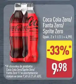 ALDI Napój gazowany Coca-Cola Zero 2-pak oferta